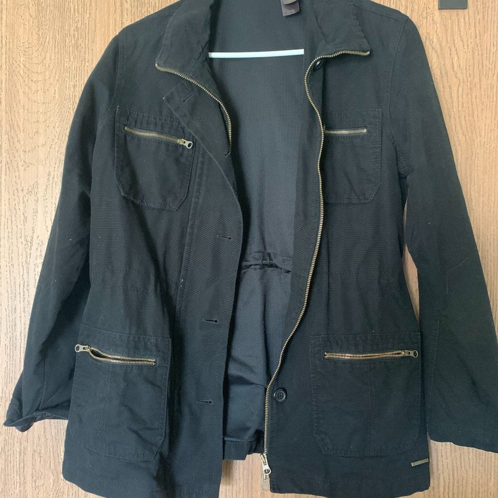 Liz Claiborne Size M Black Fashion Coat